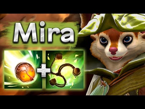 Видео: Худвинк от Миры, похоже разминочная игра - Mira Hoodwink 7.34 DOTA 2