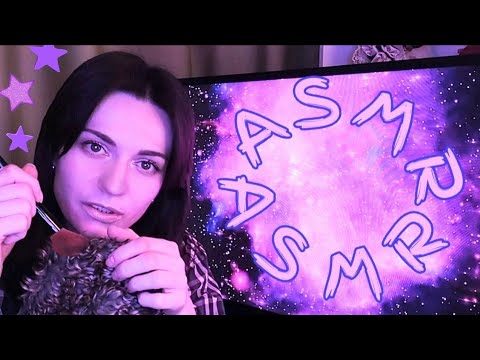 Видео: АСМР/Близкий шепот + поглаживание меховой ветрозащиты/Кисточка по микрофону/Asmr fluffy mic brushing