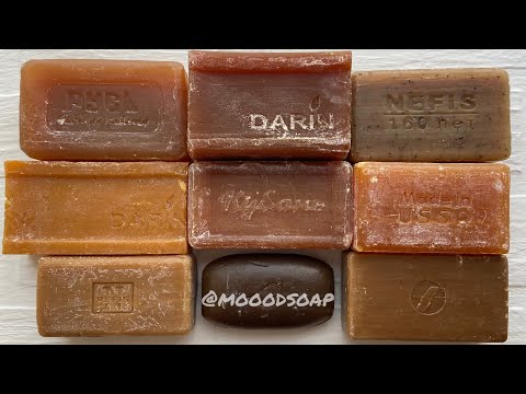 Видео: BROWN set ASMR|Cutting soap|Carving soap|АСМР|Резка мыла *no talking*