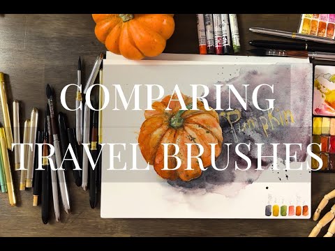 Видео: Сравнение акварельных дорожных кистей