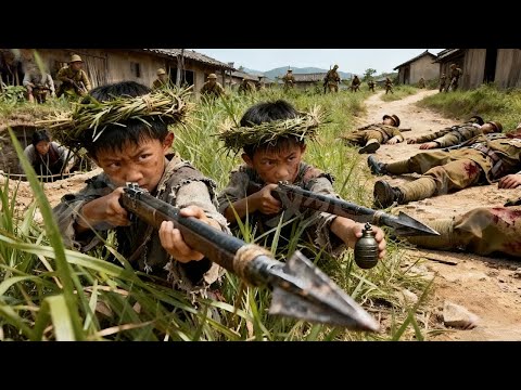 Видео: Японская армия ворвалась в деревню, устроив многочисленные засады.