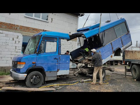 Видео: РОЗРІЗАЛИ МЕРСЕДЕС АВТОБУС 😱 ЗРОБИЛИ ЕВАКУАТОР