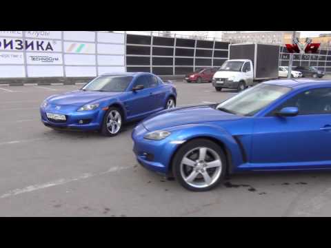 Видео: Две Мазды RX-8 с V6 и с V8 после СВАПа.