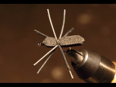 Видео: Пенопластовый паук-панфиш — №5 в моей серии по вязанию мушек из пенопласта