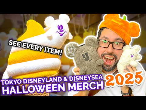 Видео: Tokyo Disneyland & DisneySea 2025: тур с атрибутикой Хэллоуина!