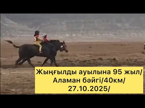 Видео: Жыңғылды ауылна 95жыл/Аламан бәйгі/40км/27.10.2025/