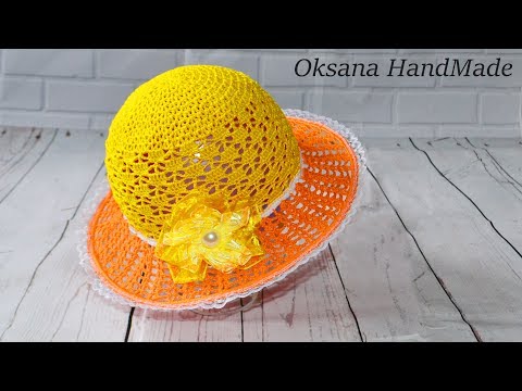 Видео: Шляпа крючком.Мастер класс. Hat crochet