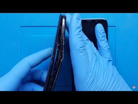 Видео: Прошел МОТОЦИКЛ !!! Samsung Galaxy S8 + Замена экрана и задней обложки