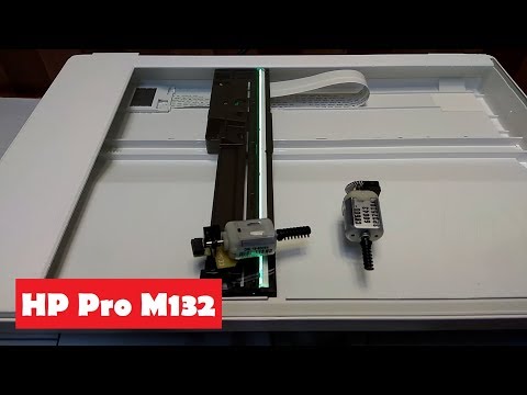 Видео: HP M132 Трещит сканер. Ремонт