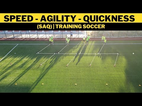 Видео: Тренировка скорости - ловкости - быстроты Футбол (SAQ)