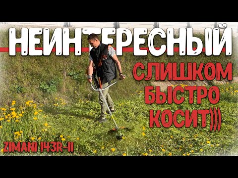 Видео: ТУРБОКОСА, которая косит лучше всех! Триммер бензиновый ZimAni 143R-II ему бы еще задачу посложнее..