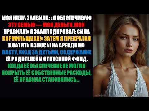Видео: Моя жена сказала: «Я обеспечиваю эту семью — мои правила!» — Ее обеспечение ИСЧЕЗЛО, когда я...