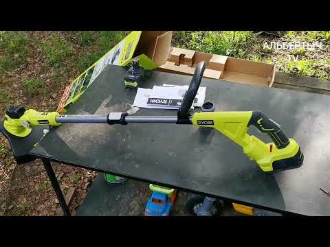 Видео: Испытание гибридного триммера Ryobi ONE+ RLT1831H20F