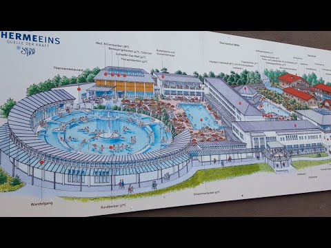 Видео: Курорты Германии. Bad Füssing. Термальный источник.