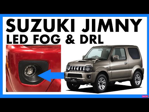 Видео: Светодиодные противотуманные фары и дневные ходовые огни для Suzuki Jimny