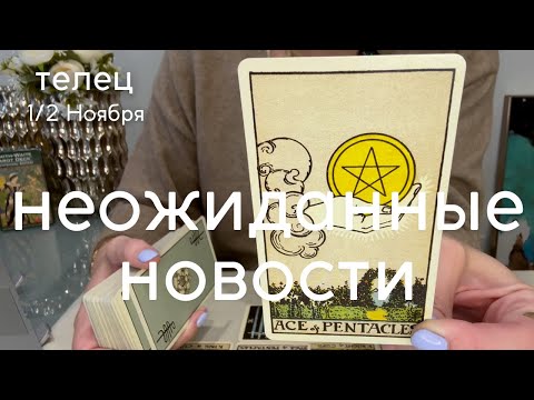 Видео: ТЕЛЕЦ : Неожиданные новости! | Вторая половина Ноября 2024 таро