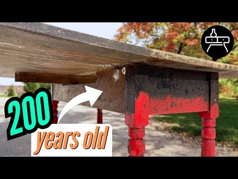 Видео: Реставрация 200-летнего стола: бережный способ
