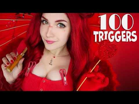 Видео: ASMR ❤️ 100+ RED TRIGGERS in 10 min FOR TINGLES 99,9% 👠 АСМР 100+ КРАСНЫХ ТРИГГЕРОВ за 10 минут 🍎