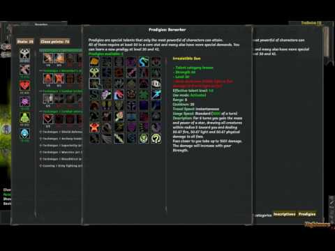 Видео: Tales of Maj'Eyal Обзор класса Berserker