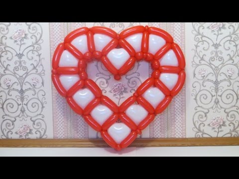 Видео: Сердце с сердечками из шаров / Cellure heart of hearts balloons (Subtitles)