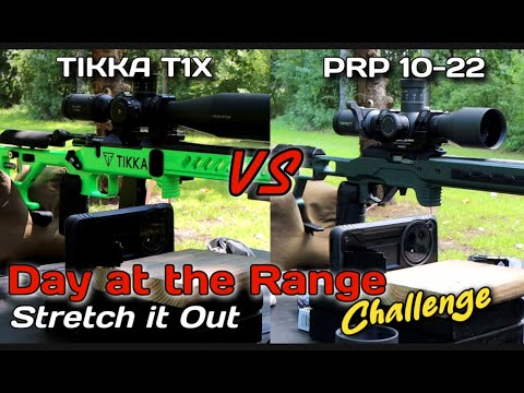 Видео: День на стрельбище: растянитесь на 100 ярдов с Tikka T1X и MDT/PRP 10-22 22LR