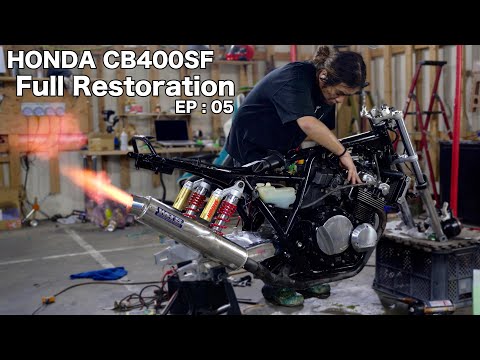 Видео: [Полная реставрация мотоцикла HONDA ⑤] Я запустил двигатель, который собрал сам.