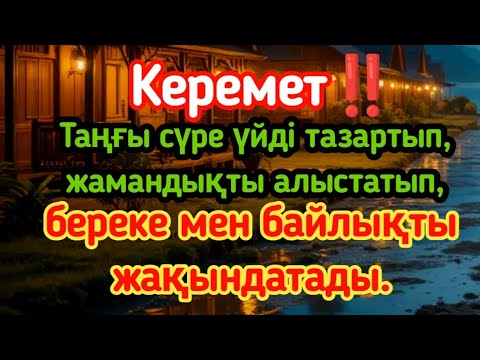 Видео: Керемет‼️ Таңғы сүре үйді тазартып, жамандықты алыстатып, береке мен байлықты жақындатады.
