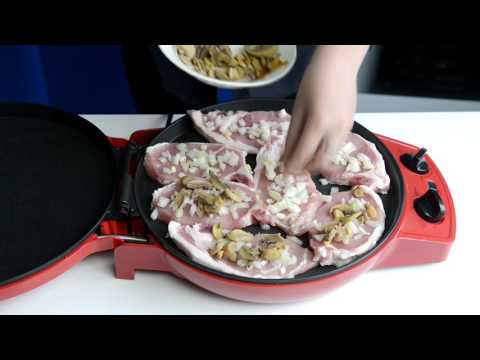 Видео: Мясо по-французски в мультипечи GFgril GFB-1500 PIZZA-GRILL