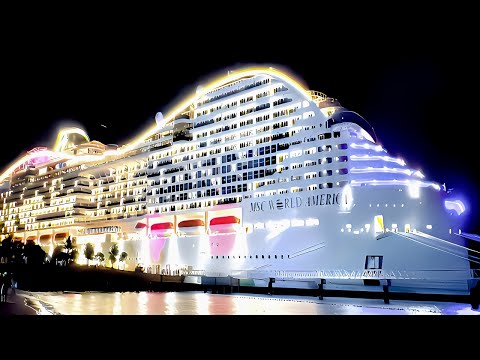 Видео: Полный тур круизного лайнера MSC World America | Самый большой корабль MSC Cruises