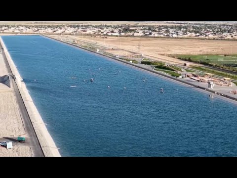 Видео: Түркістанда Орта Азияда теңдесі жоқ «Ескек есу» арнасы ашылды