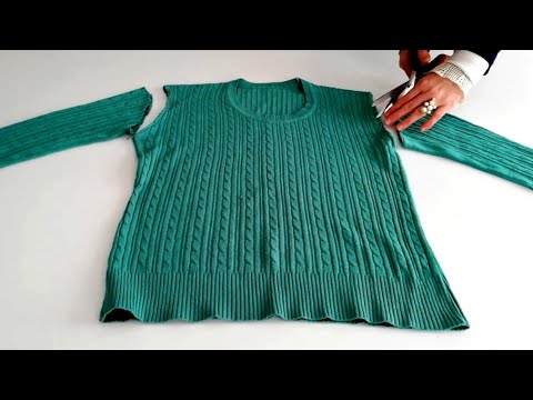 Видео: ДВА СУПЕРПРАКТИЧЕСКИХ ПЕРЕРАБОТКИ С СВИТЕРОМ