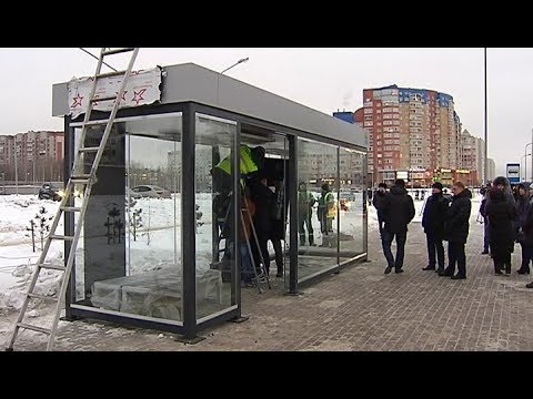 Видео: В Сургуте оборудуют теплые автобусные остановки