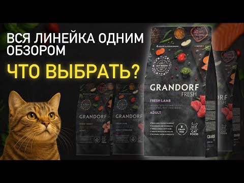 Видео: GRANDORF FRESH для кошек: полный разбор и сравнение всей линейки кормов | Хвостатый Питомец