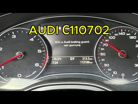 Видео: ACC и Audi braking guard: нет доступа. C110702