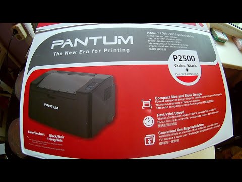 Видео: PANTUM P2500 распаковка и пуск UNPACKING AND LAUNCH