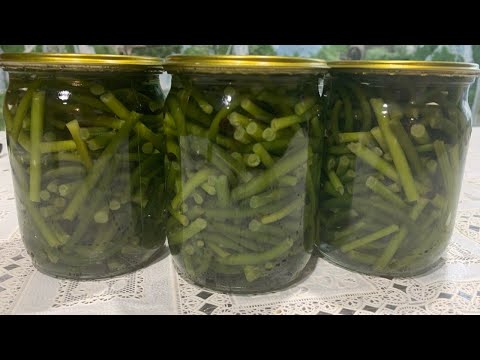 Видео: МАРИНОВАННЫЕ ЧЕСНОЧНЫЕ СТРЕЛКИ НА ЗИМУ. Обалденная закуска.