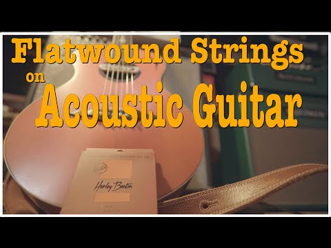 Видео: Струны с плоской обмоткой на акустической гитаре - EP400