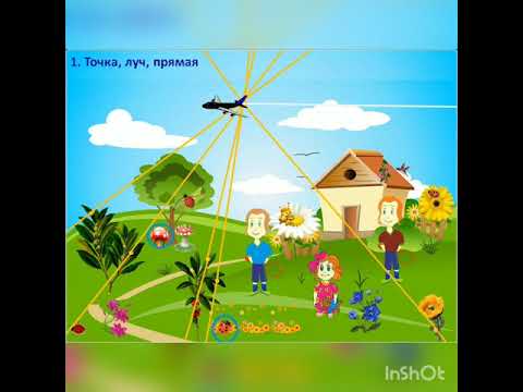 Видео: 4 занятие. Точка, линя, прямая,отрезок,луч.Знакомство  с линейкой.