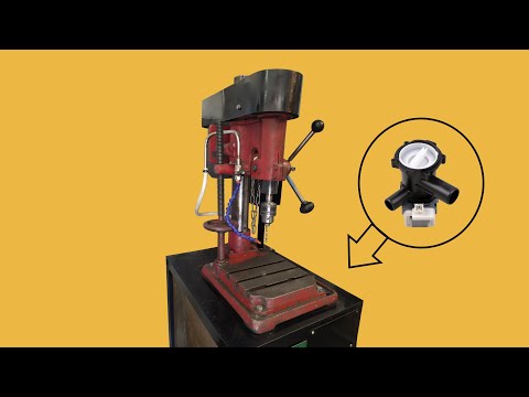 Видео: СОЖ на сверлильный станок из помпы от стиральной / Drill press cooling system