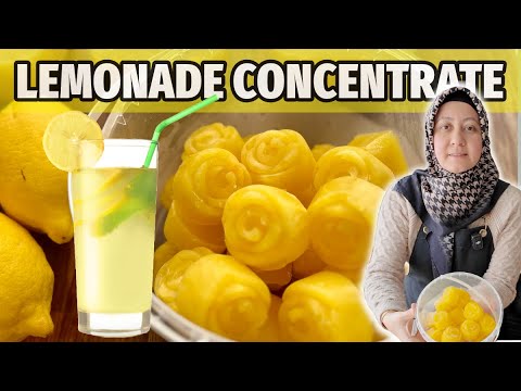 Видео: Домашний лимонад 🍋 Концентрат | Заморозьте и наслаждайтесь в любое время!