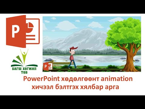 Видео: PowerPoint animation хичээл бэлдэх /cartoon/