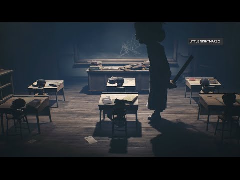 Видео: Прохождение Little Nightmares II #2. Проникли в школу и отбивались от учеников.