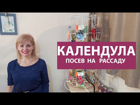Видео: Как сеять календулу(ноготки) на рассаду