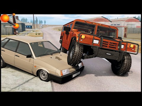 Видео: HUMMER H1 В СССР! Тест НА ПРОЧНОСТЬ! - BeamNg Drive
