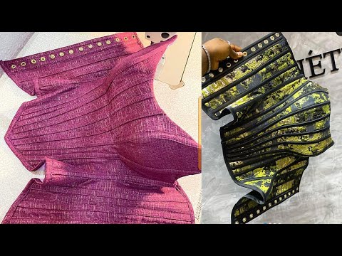 Видео: Как раскроить и сшить корсет с эффектом овербюста и техникой утягивания талии | Корсет