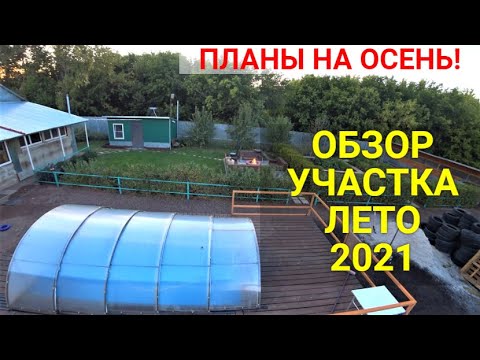 Видео: Обзор нашего участка после лета 2021 года.