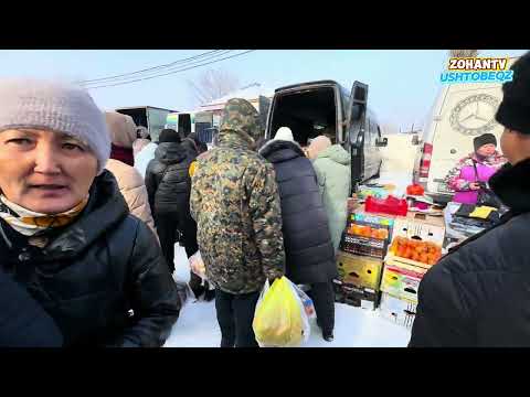 Видео: Рынок с птичьего полета , Каратальский район, город Уштобе