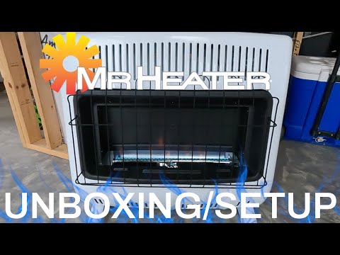 Видео: MR. HEATER 30 000 БТЕ Blue Flame Распаковка и подключение к пропановой линии!