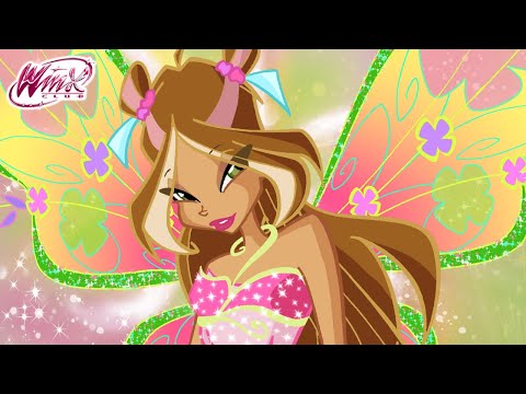 Видео: Винкс Клуб - Все трансформации Флоры
