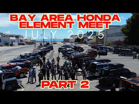 Видео: Встреча Honda Element, часть 2, Алемеда, Калифорния, июль